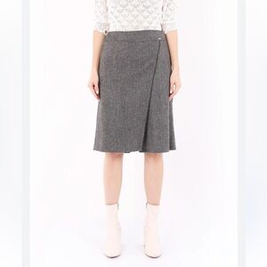 Talbots Grey A-line Skirt